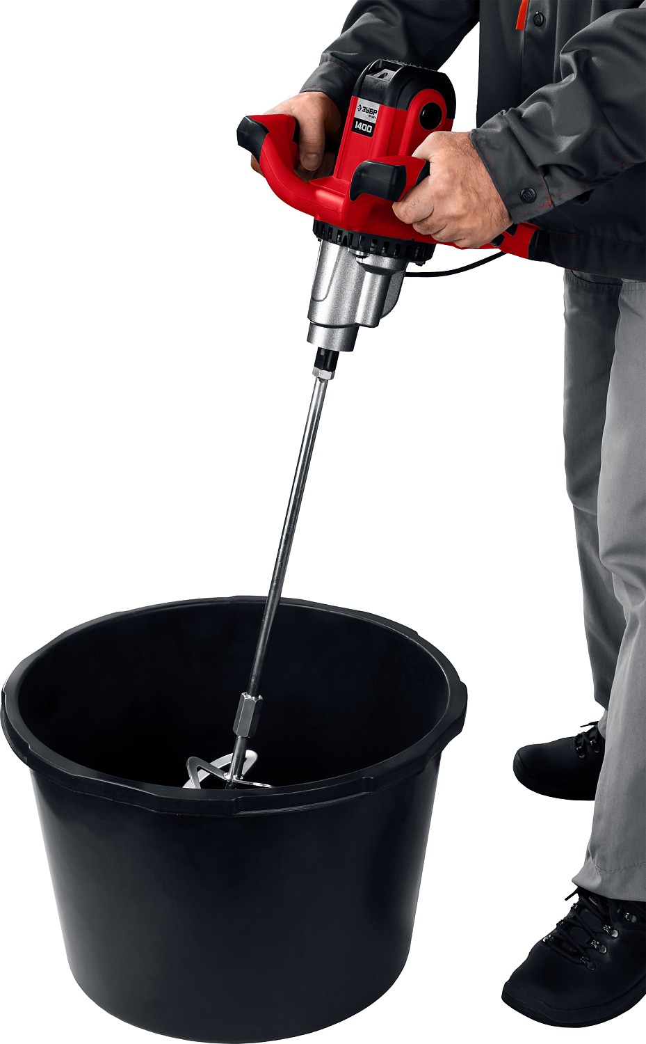 ЗУБР 1400 Вт, М14, строительный миксер, 2 скорости (МР-1400-2)