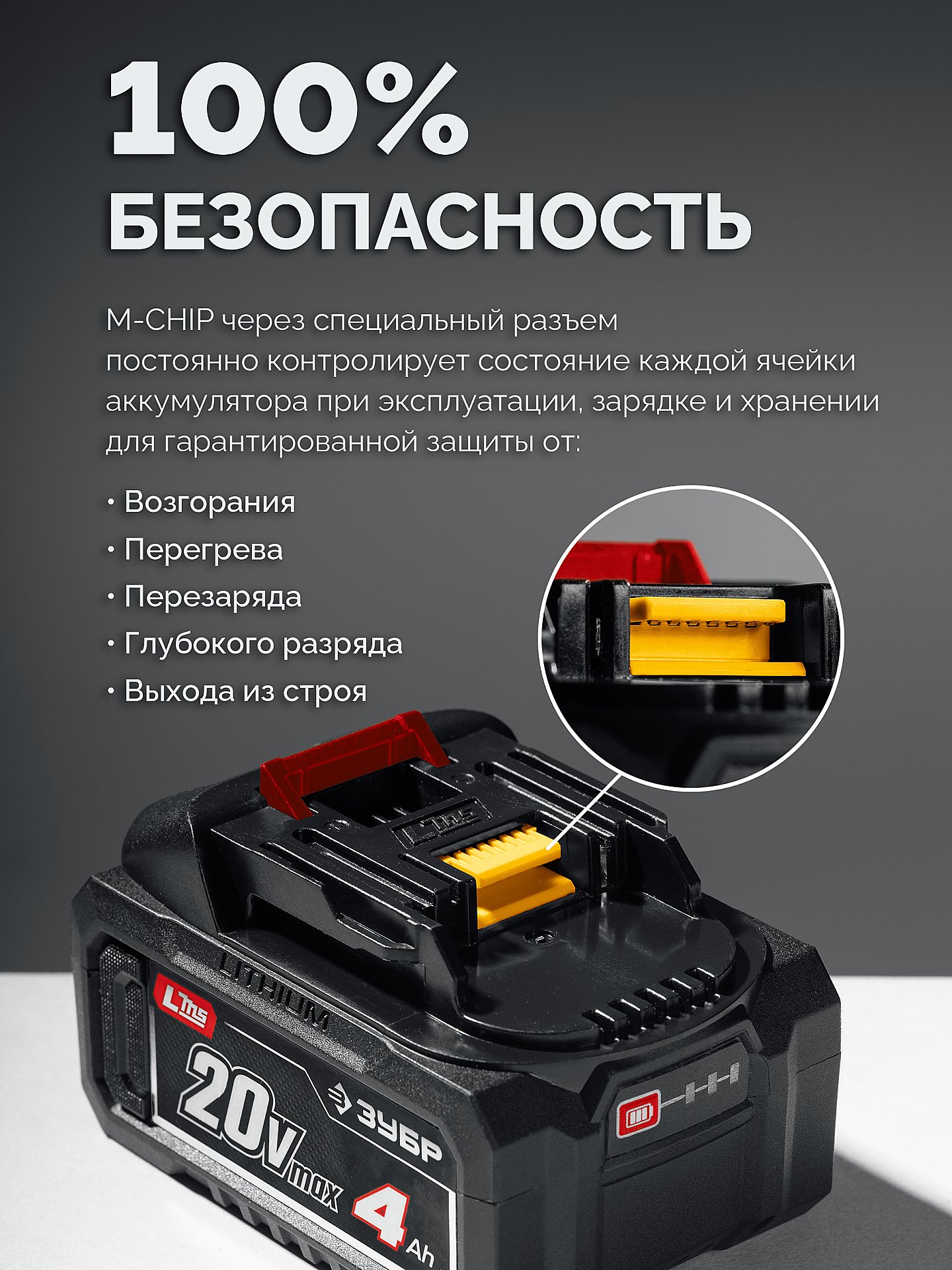 ЗУБР 20 В, 1000 Н·м, без АКБ (LMS), бесщеточный ударный гайковерт (ГБУ-1000)