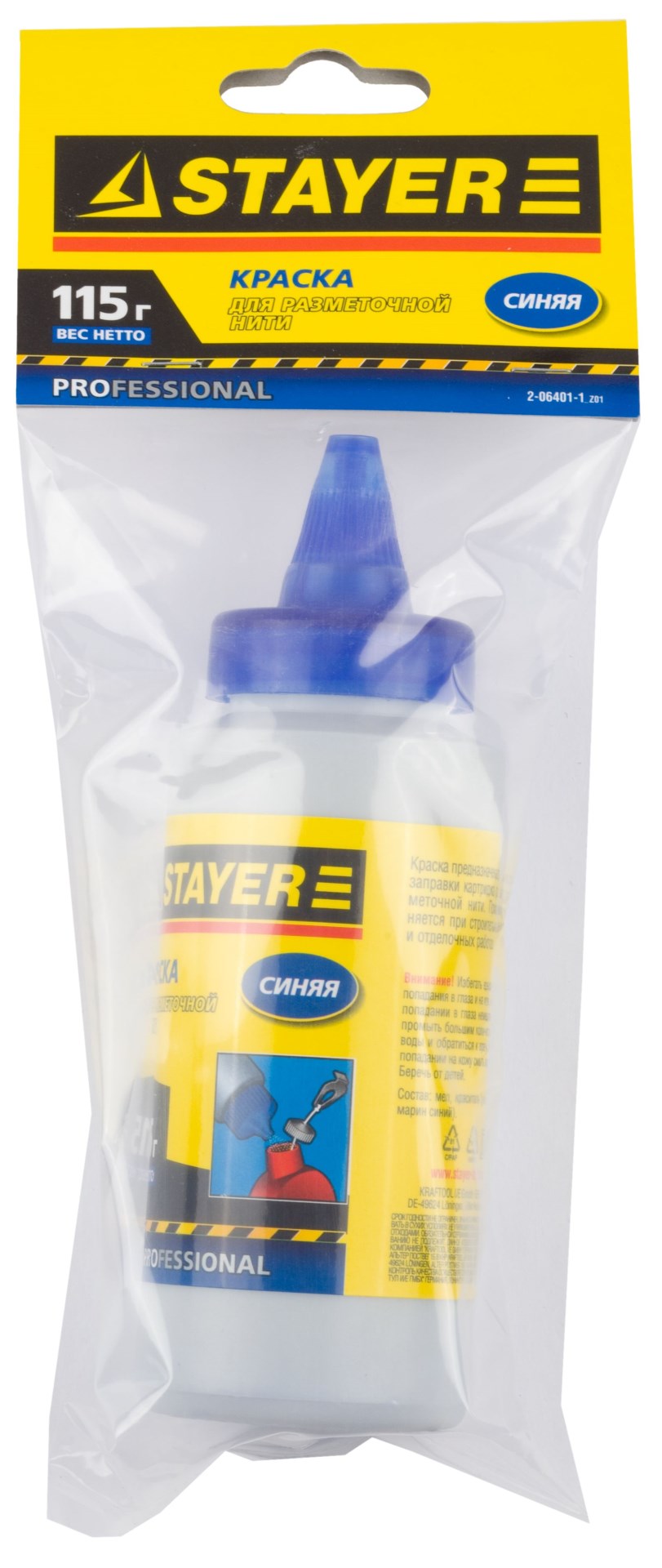 STAYER 115 г, синяя, краска для разметочной нити (2-06401-1)