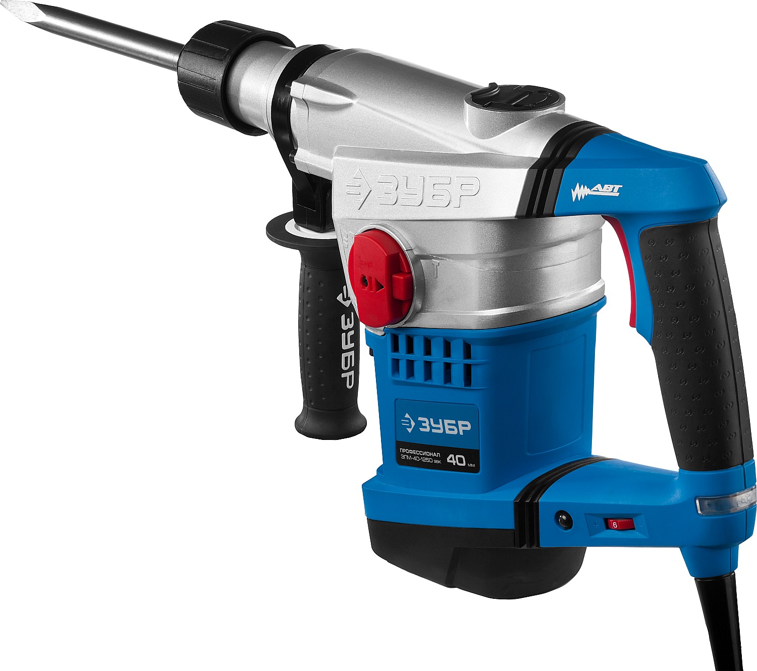 ЗУБР 40 мм, 1250 Вт, АВТ, перфоратор SDS-Max, Профессионал (ЗПМ-40-1250 ЭВК)