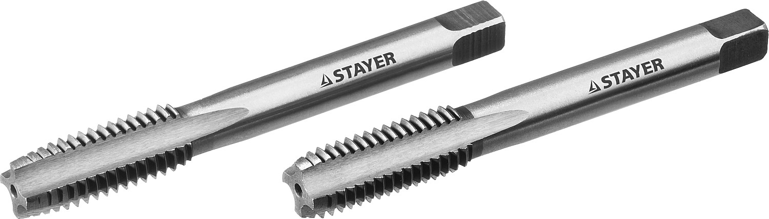 STAYER M12 х 1.5, 2 шт, комплект метчиков (28025-12-1.5-H2)