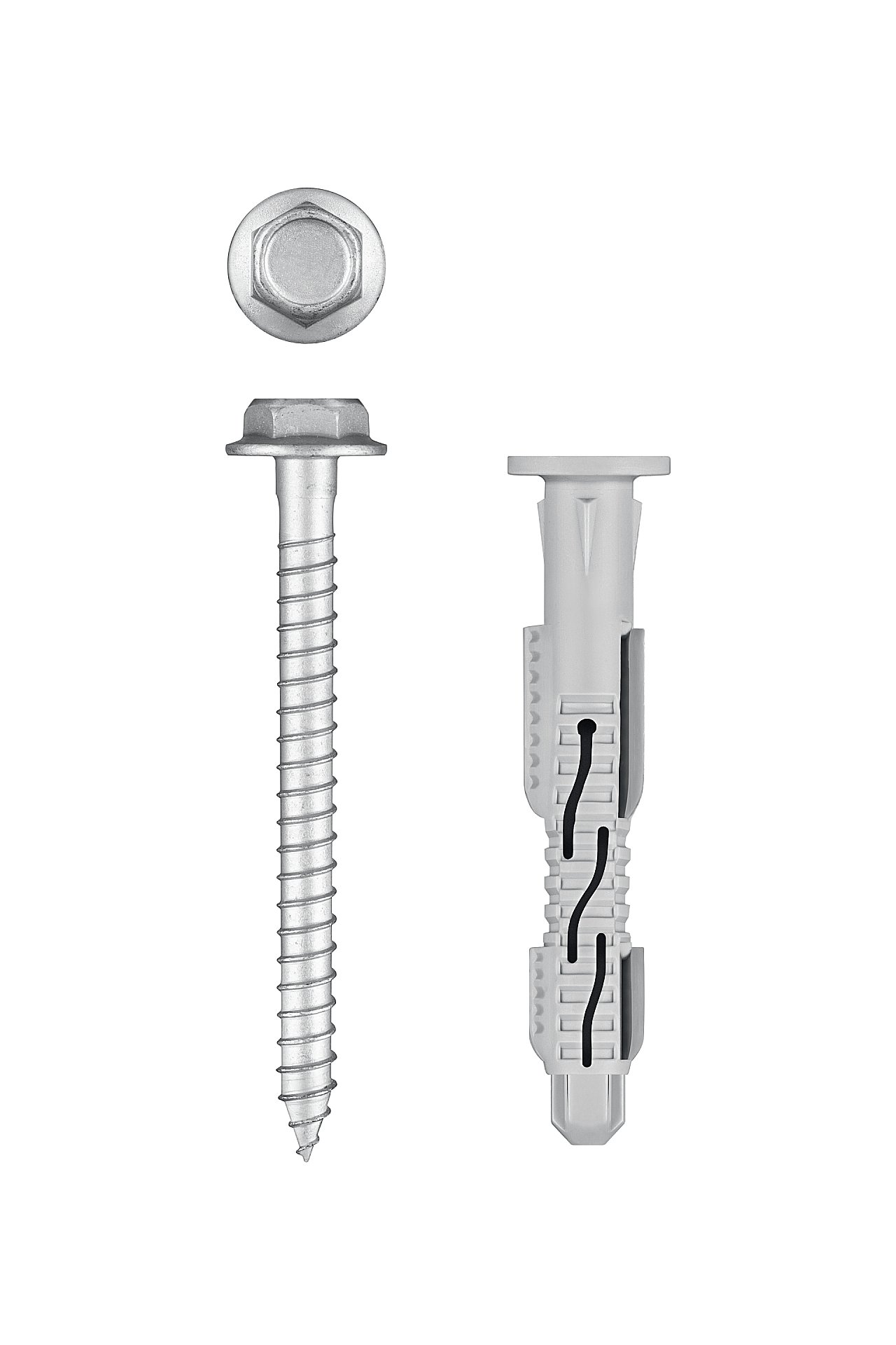 ЗУБР ФД-Ц 10 x 80 мм, фасадный дюбель, нейлон/цинк, 50 шт (301455-080)
