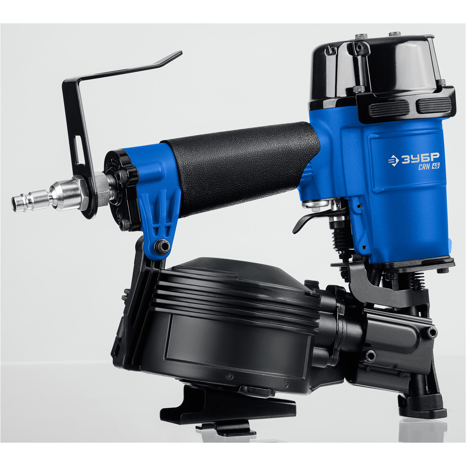 ЗУБР CRN-45, пневматический кровельный нейлер для барабанных гвоздей ЗУБР CRN (22-45 мм), Профессионал (31920)