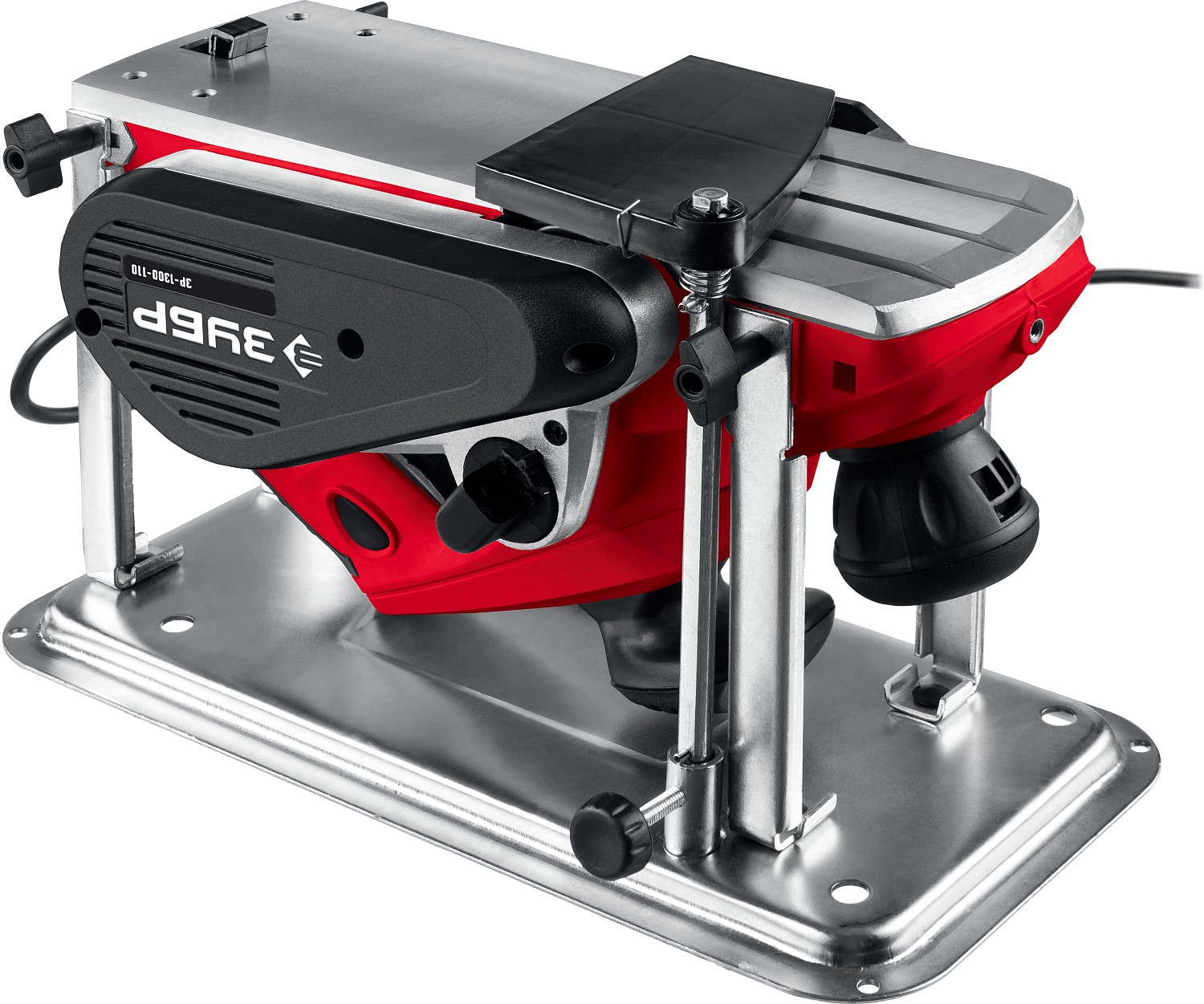 ЗУБР 1300 Вт, 110 мм, электрический рубанок (электрорубанок), станина (ЗР-1300-110)