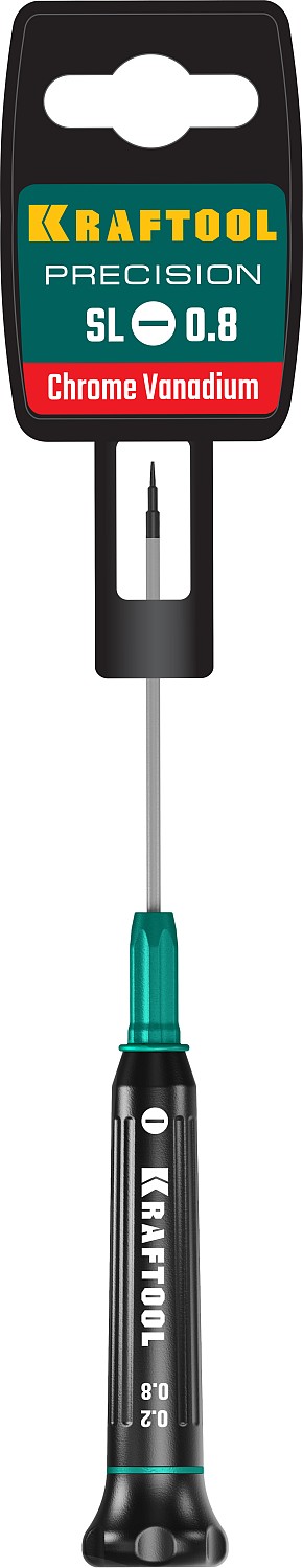 KRAFTOOL Precision SL0.8, отвертка для точных работ (25681-0.8)