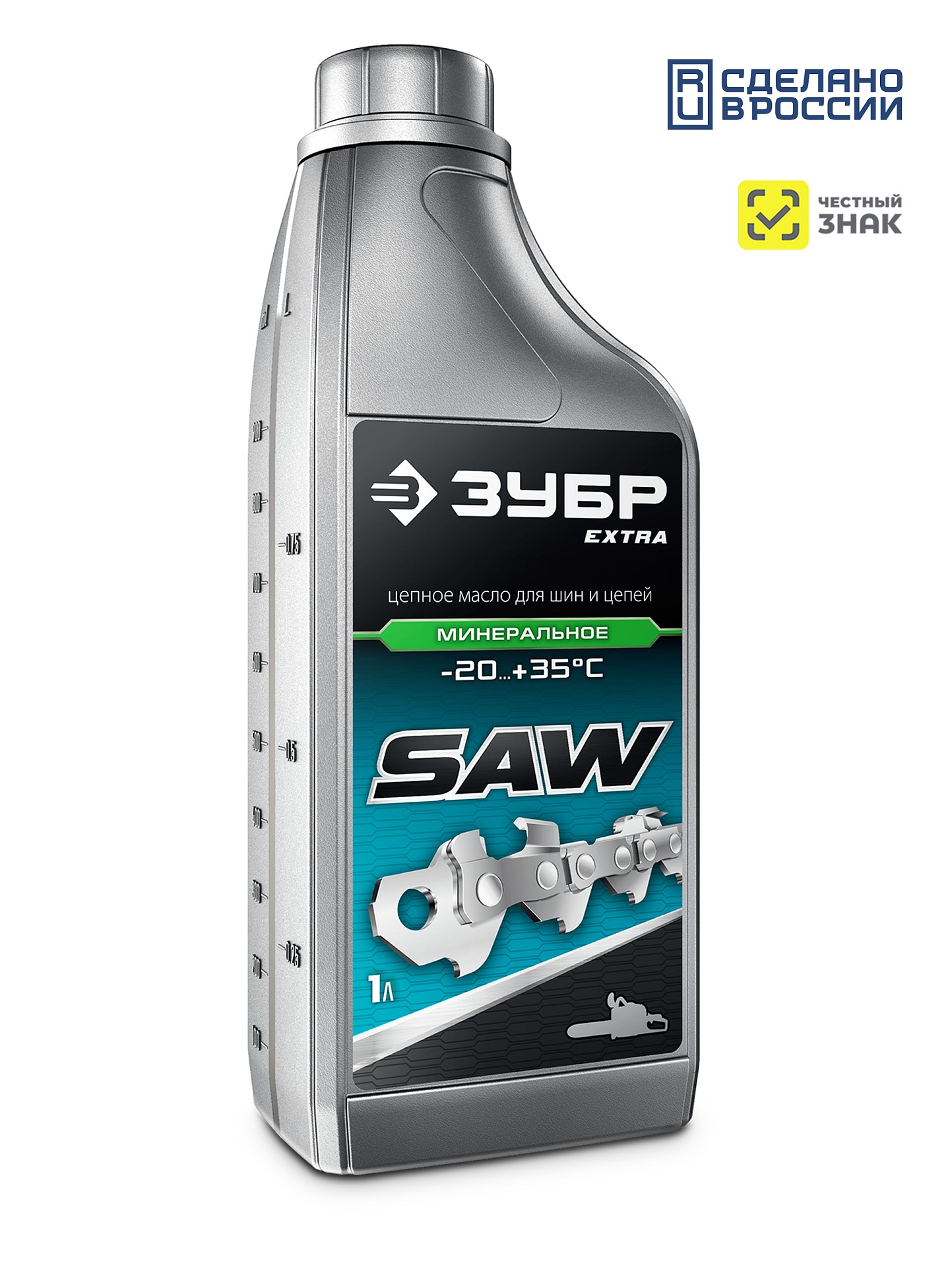 ЗУБР 1 л, цепное минеральное масло для бензо и электропил, EXTRA (70622-1)