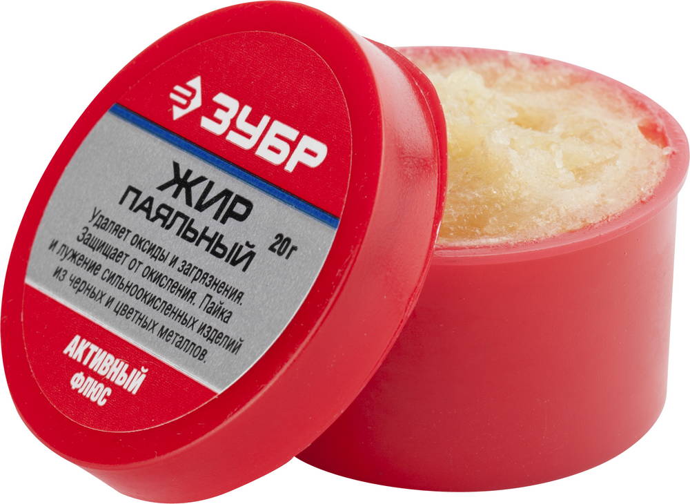 ЗУБР Паяльный жир, 20 г, активный флюс (55492-020)