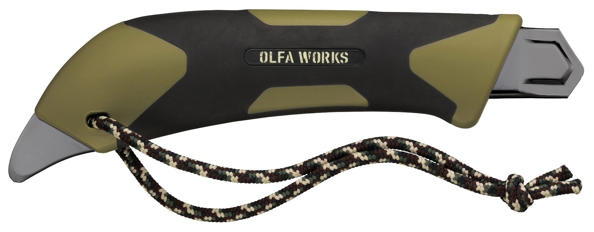 OLFA WORKS FK1 FIELD KNIFE универсальный нож со сменным серрейторным лезвием для сложных материалов (OW-FK1-OD)