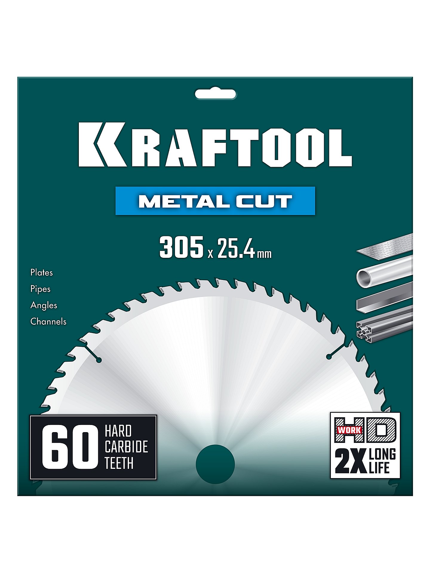 KRAFTOOL Metal Cut 305 х 25.4 мм, 60Т, диск пильный по металлу и стали (36954-305-25.4-60)