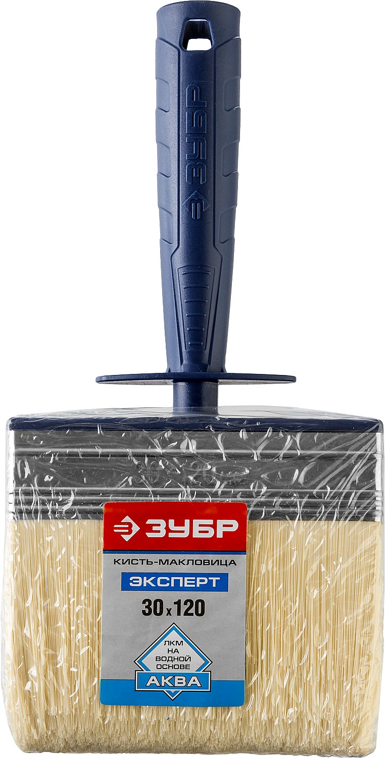 ЗУБР АКВА, 3 х 12 см, искусственная щетина, пластмассовый корпус, для воднодисперсионных и акриловых ЛКМ, макловица (01817-12)