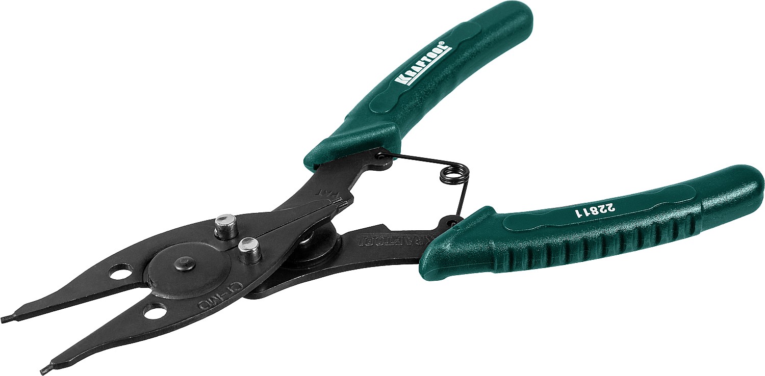 KRAFTOOL Universal 6-in-1, внешний/внутренний, съемник стопорных колец (22811)