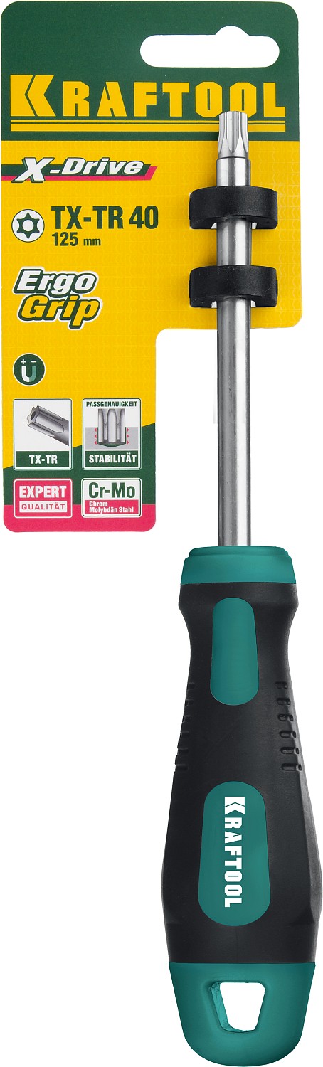 KRAFTOOL Х-Drive, TX HOLE40 x 125, отвертка (250077-40-125)