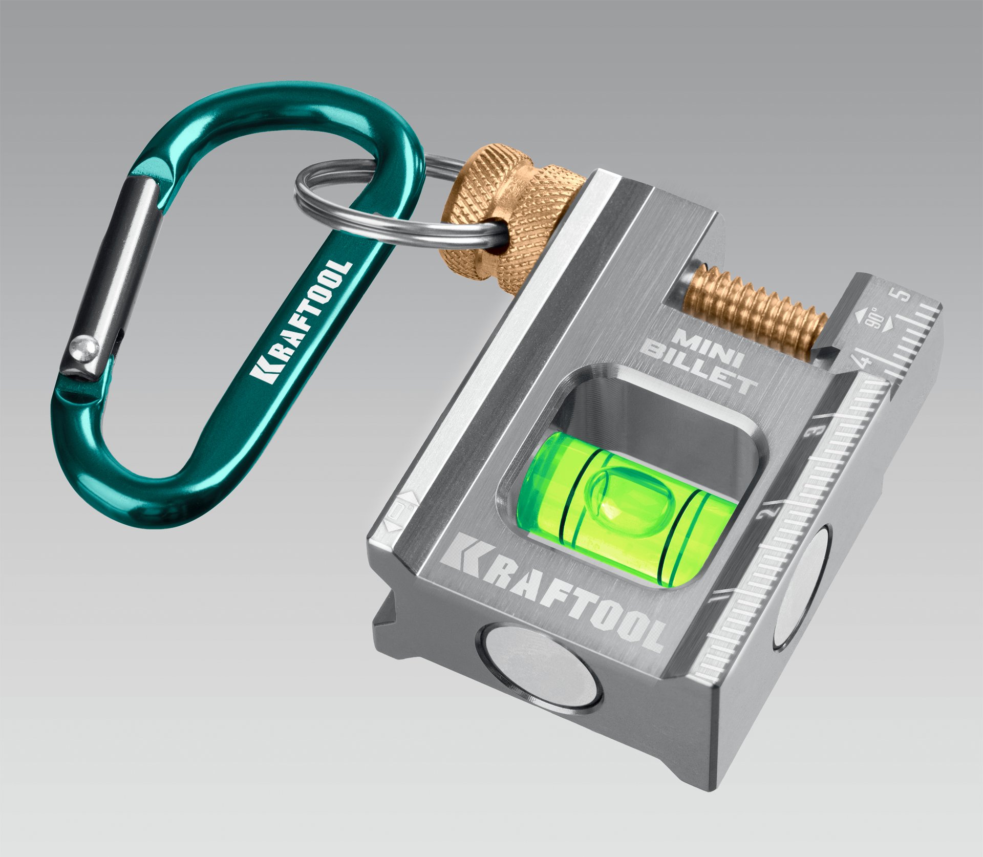 KRAFTOOL BILLET-5 MINI, 50 мм, брусковый магнитный уровень (34791)