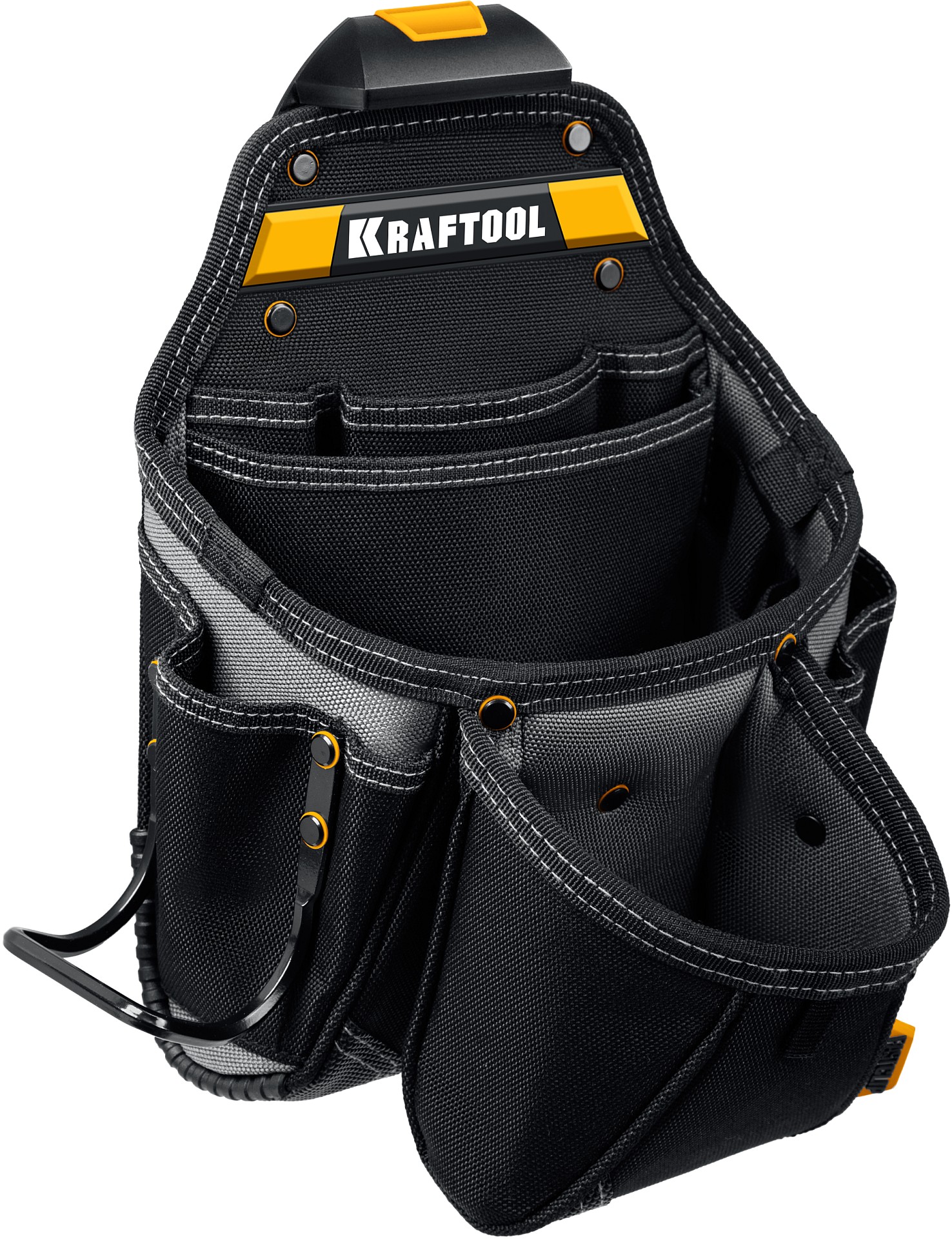 KRAFTOOL KBS-3 пояс монтажника, в комплекте: пояс монтажника, большая сумка, малая сумка (38762)