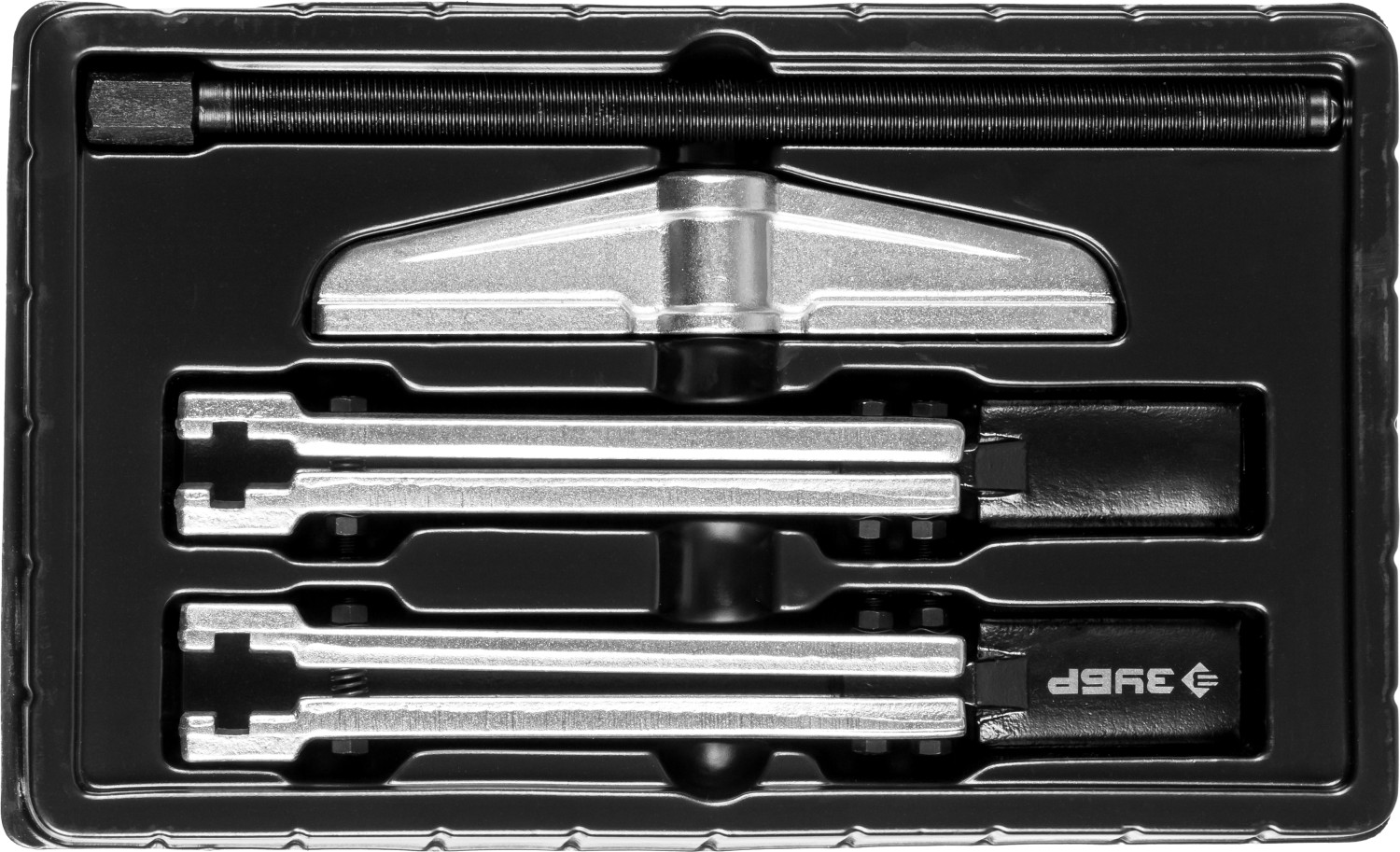 ЗУБР внешний d 30 - 135 мм внутренний d 60 - 160 мм, раздвижной двухзахватный съемник с тонкими захватами, Профессионал (43313-160-215)