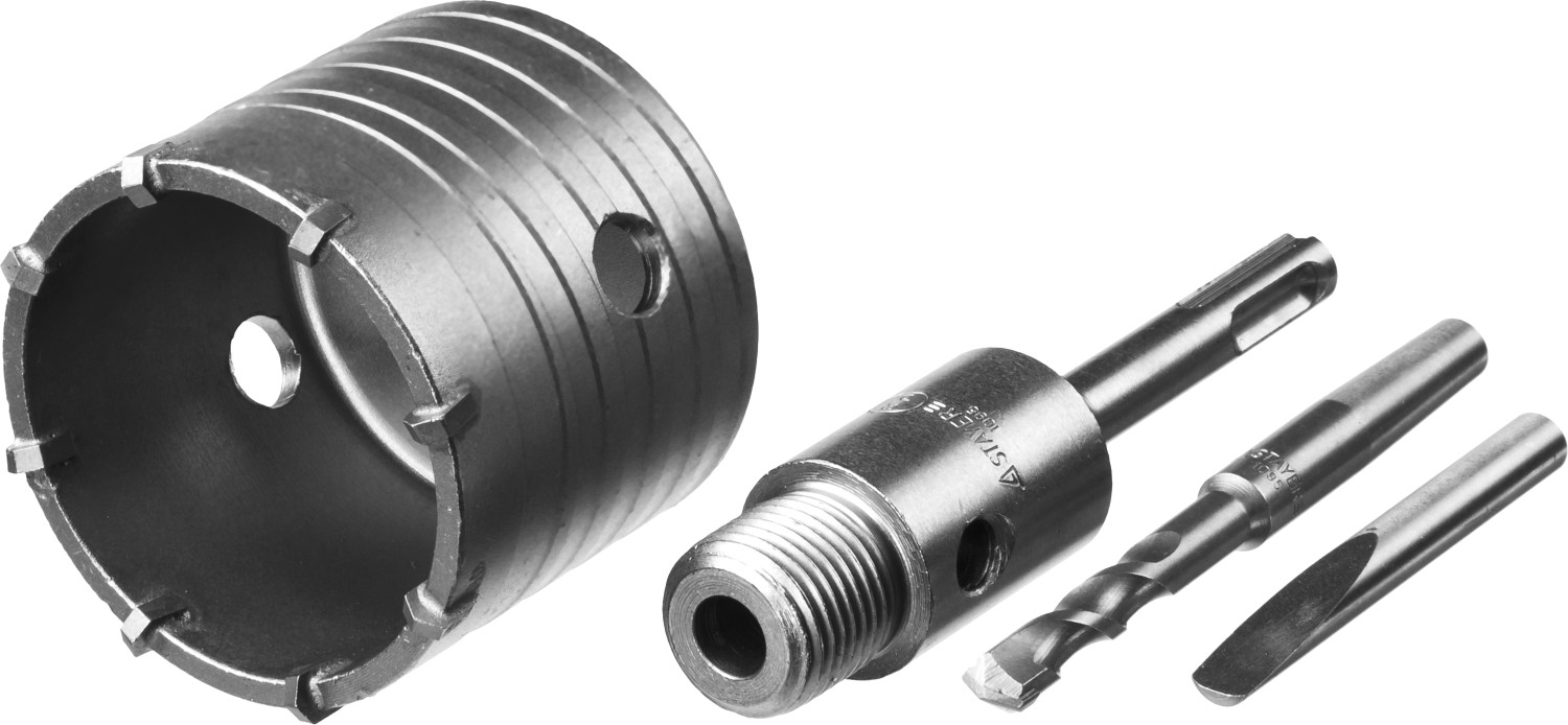 STAYER 68 мм, SDS - Plus, 8T, коронка по бетону с оснасткой (29190-68)