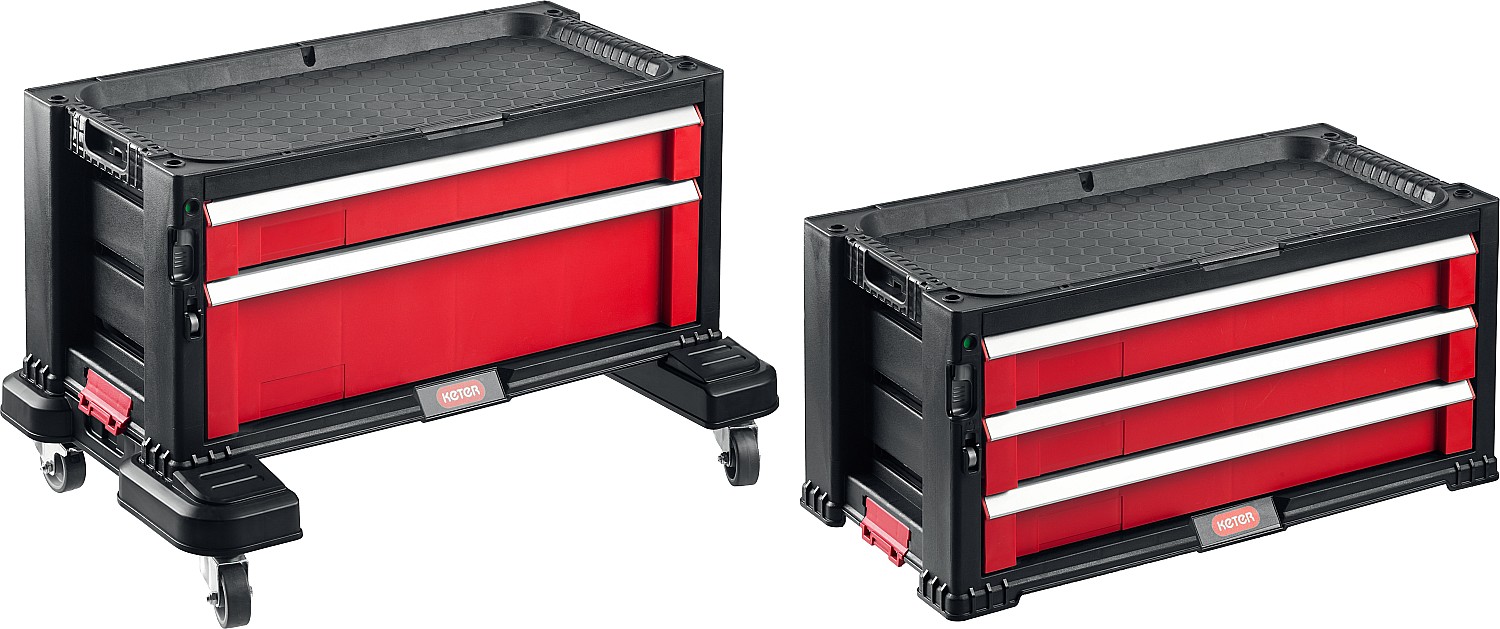 KETER DRAWER, 562 х 289 х 502 мм, (22″), пластиковый ящик с 5 выдвижными полками (38380-5)