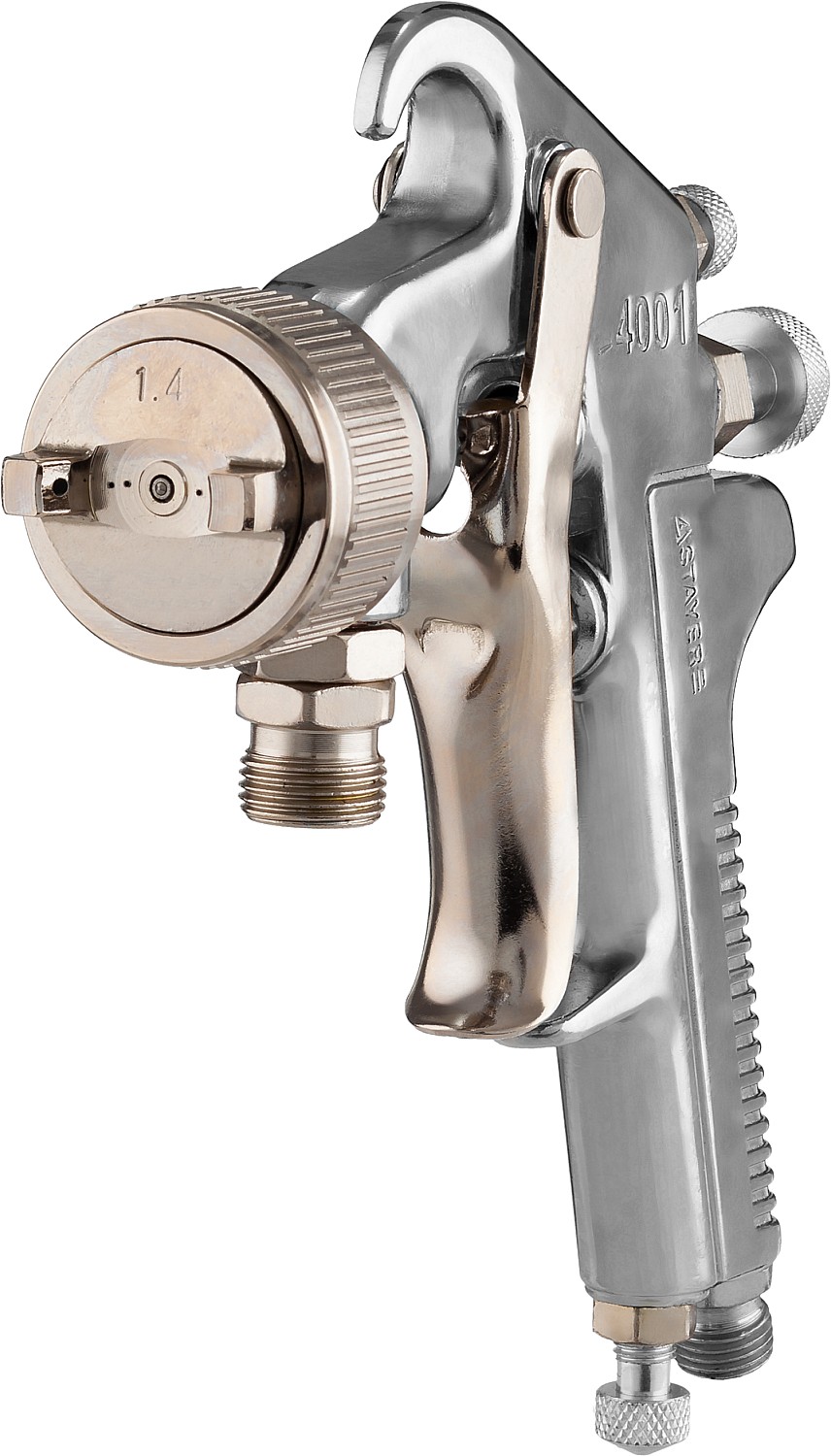 STAYER AirPro S, EA 1.4 мм, пневматический краскопульт с нижним бачком, Professional (06477-1.4)