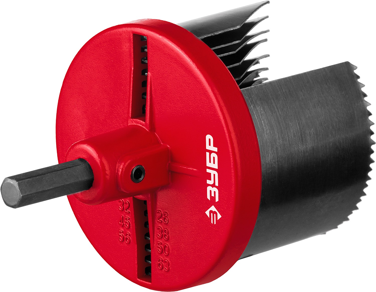 ЗУБР 7 шт, (26-32-38-45-50-56-63 х 42 мм), наборная кольцевая пила по дереву (29593-H7-42)