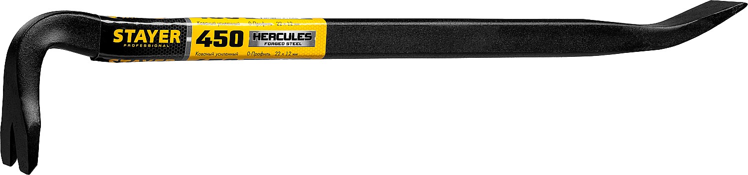 STAYER Hercules, 450 мм, 22 х 12 мм, усиленный лом-гвоздодер, Professional (21643-45)