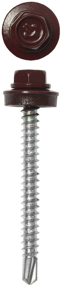 ЗУБР СКД 3005, 50 х 4.8 мм, тем.-красн., 1200 шт (8 кг.), кровельный саморез, Профессионал (4-300310-48-050-3005)
