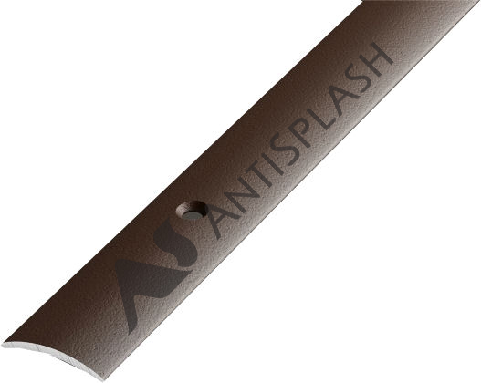 Порог алюминиевый  ПС-02 19x3,5x2700 мм, окрашенный в шоколад