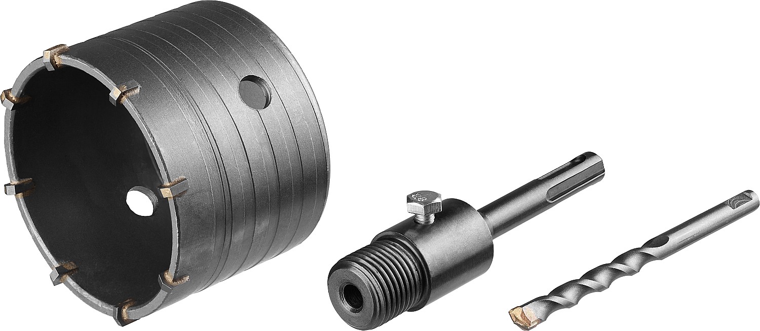 СИБИН 80 мм, SDS - Plus, 8Т, коронка по бетону с оснасткой (29216-80)