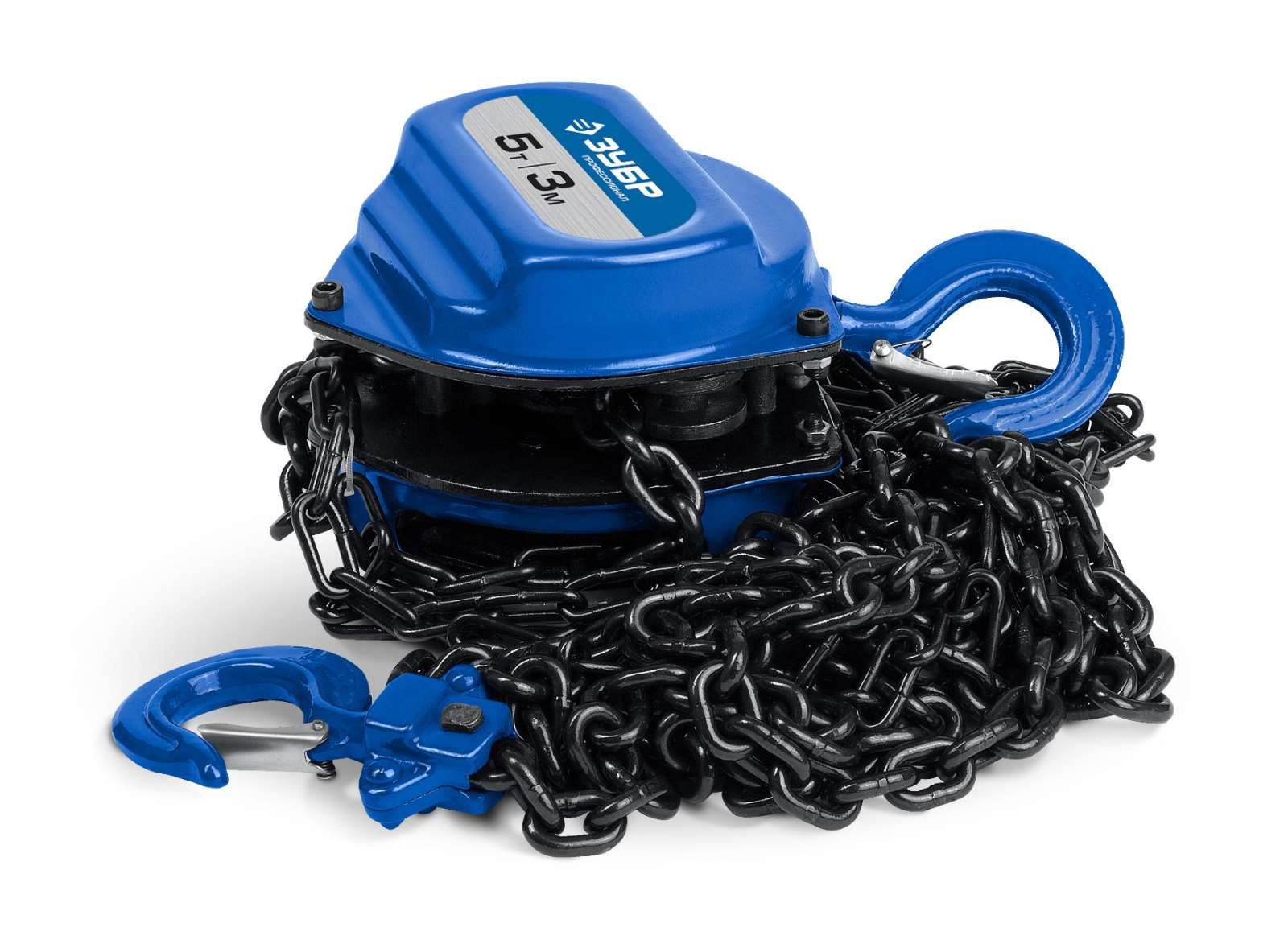 ЗУБР 5т, 3 м, Ручная цепная шестеренная таль, Профессионал (43081-5)