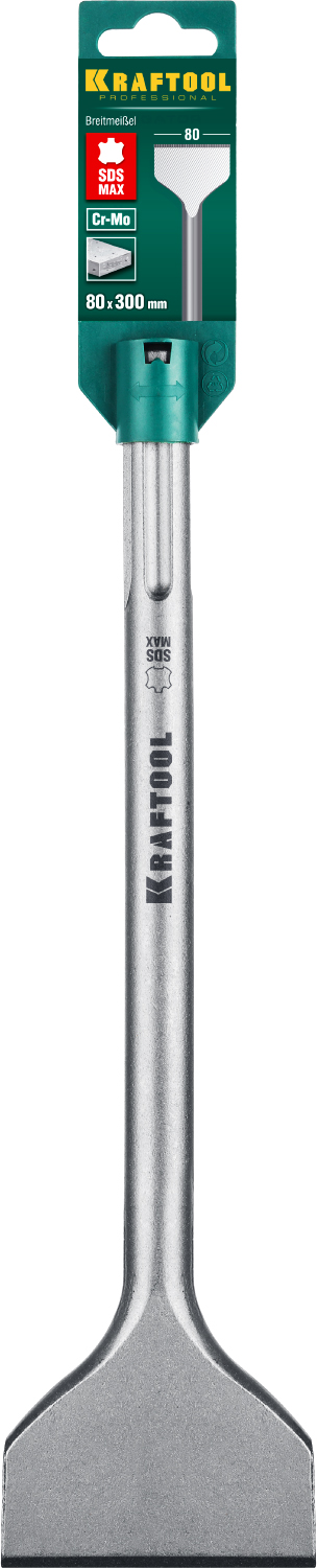 KRAFTOOL ALLIGATOR, 80 х 300 мм, SDS-max, плоское широкое зубило (29335-80-300)