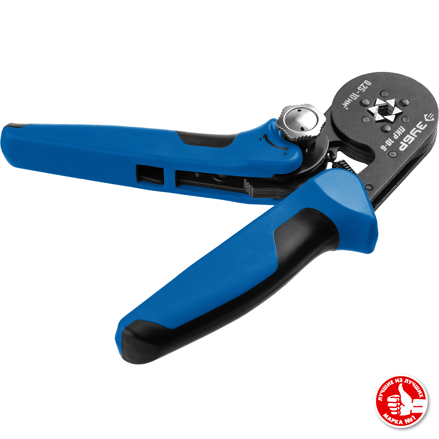 ЗУБР ПКР-10-6, 0.25 - 10 мм2, с шестигранным профилем, мультидиапазонные пресс-клещи, Профессионал (22678)