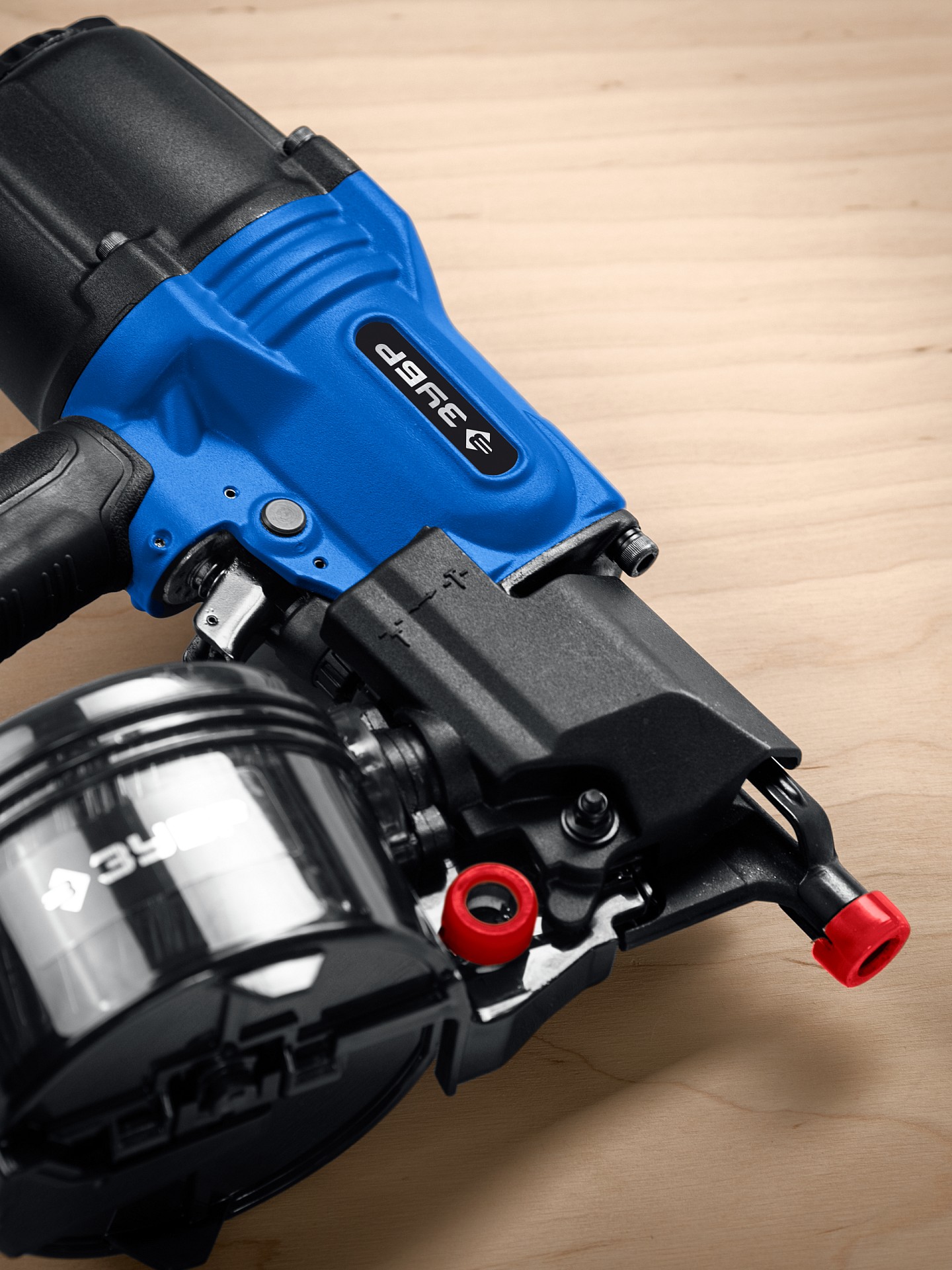 ЗУБР CSN-65, пневматический обшивочный нейлер для барабанных гвоздей ЗУБР CSN (38-65 мм), Профессионал (31922)