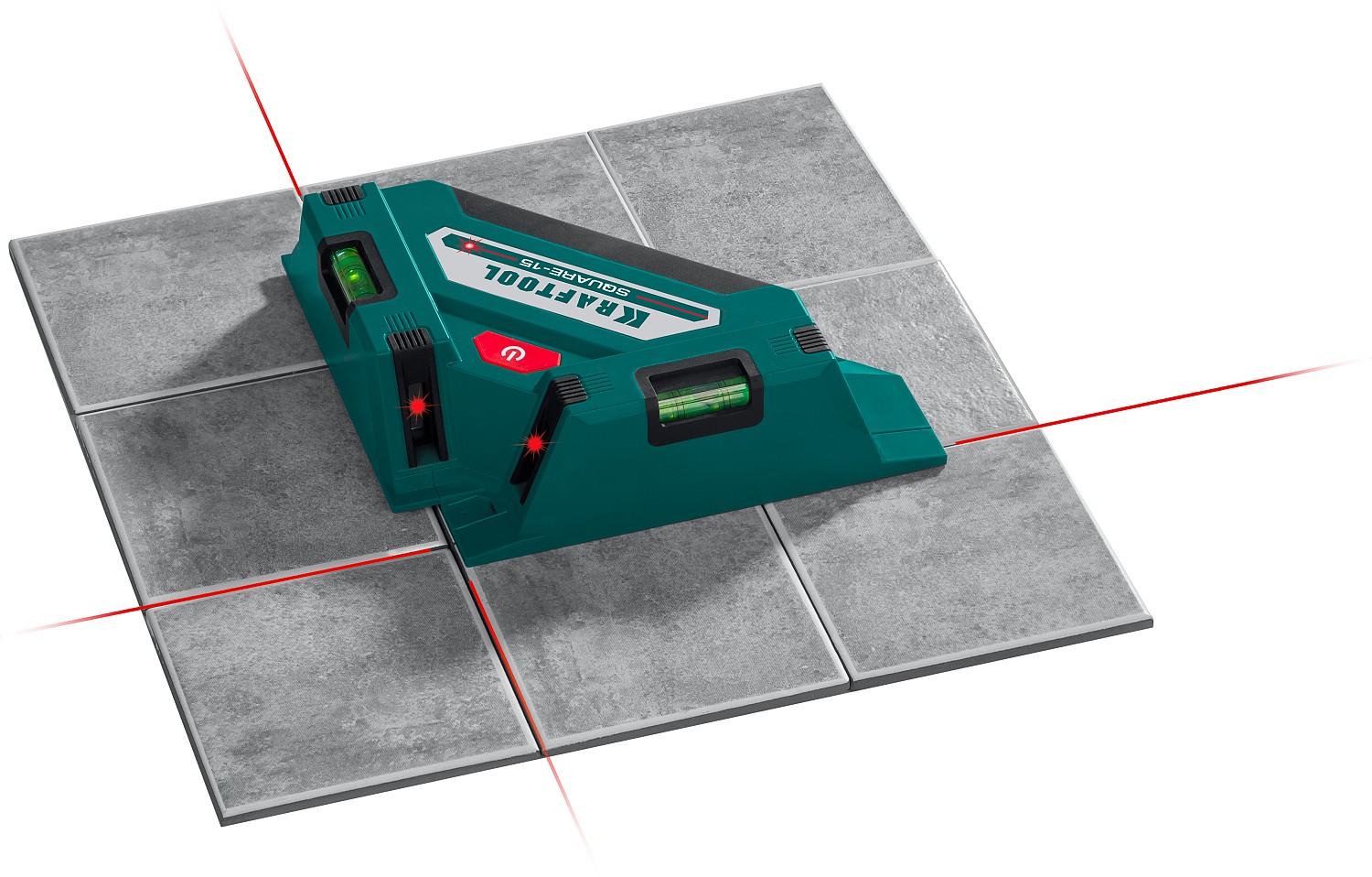 KRAFTOOL Square-15, лазерный угольник для кафеля (34705)