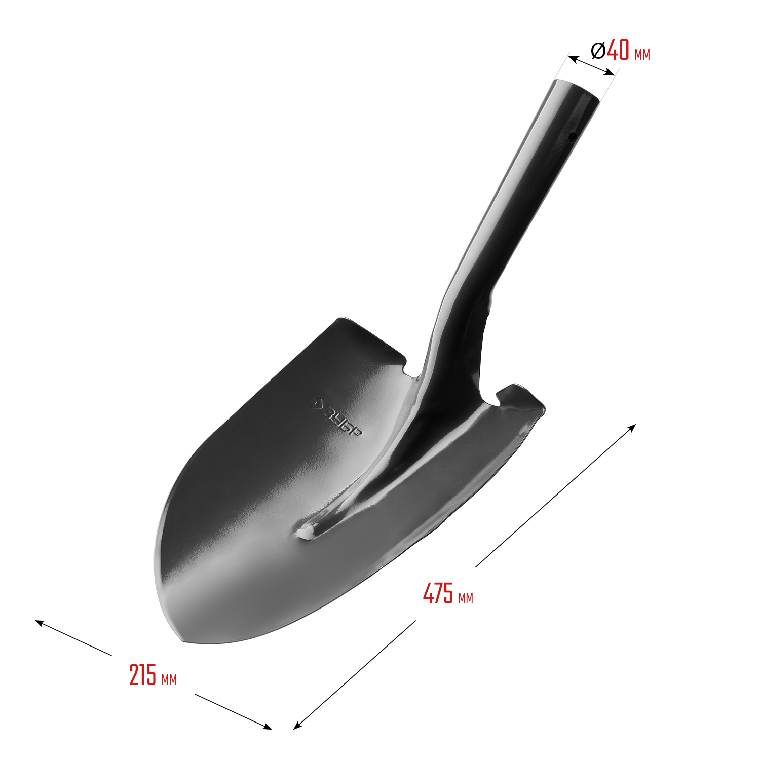 ЗУБР Мастер, без черенка, штыковая лопата, тип ЛСГ, закаленное полотно (39413)