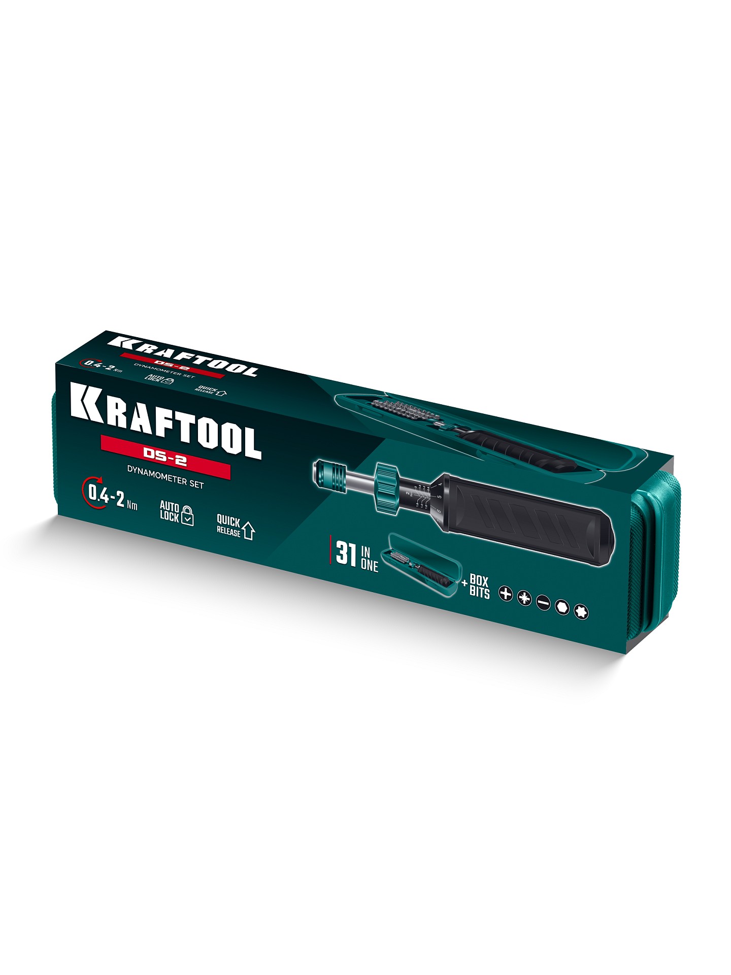 KRAFTOOL DS-2 0.4-2 Нм, динамометрическая отвертка (64034)