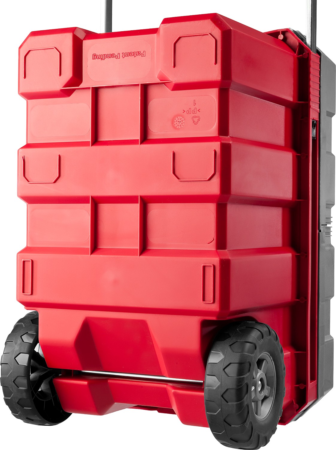 ЗУБР МЕГАБОКС-24, 616 х 378 х 415 мм, (24″), пластиковый ящик-тележка для инструментов, Профессионал (38133-24)