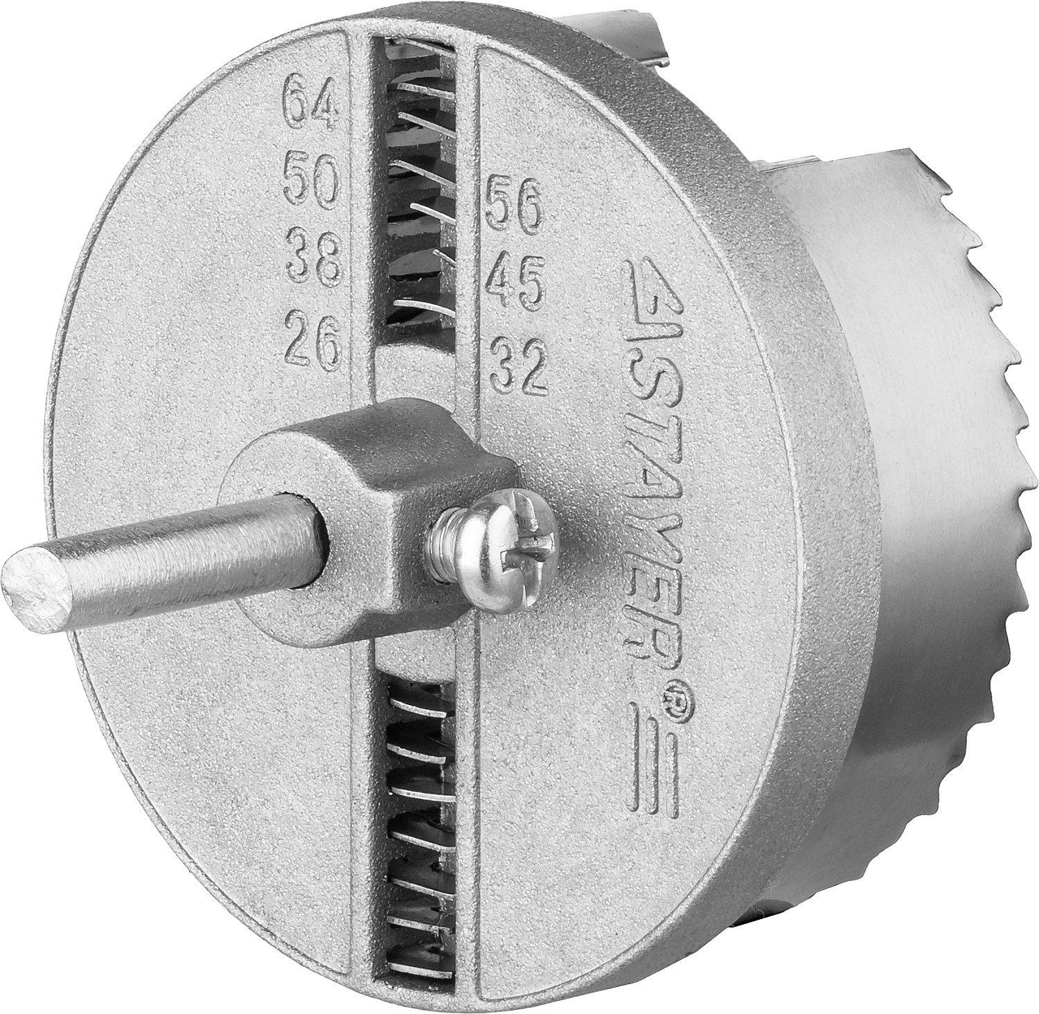STAYER 7 шт, (26-32-38-45-50-56-64 х 23 мм), наборная кольцевая пила по дереву (2956-1)