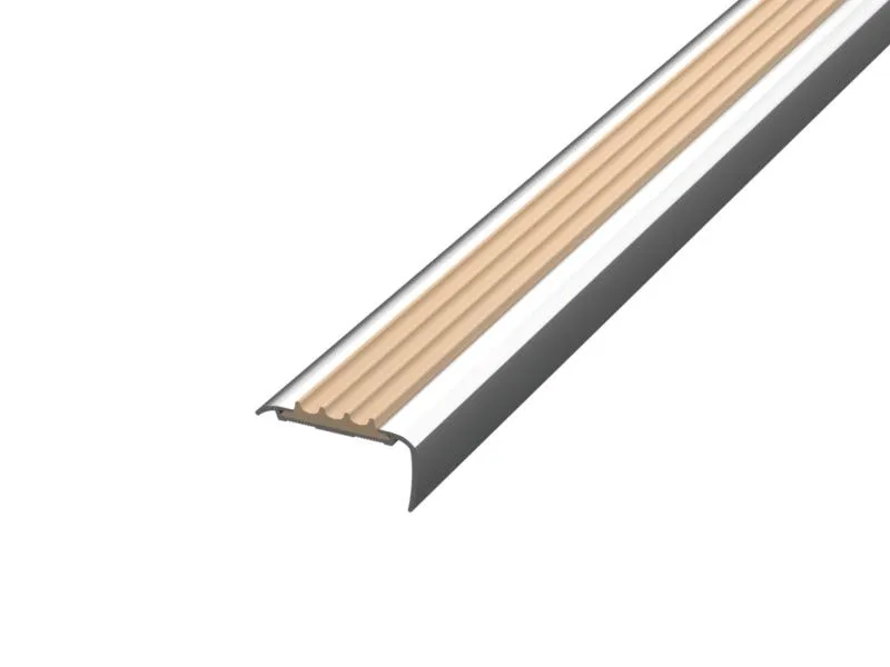 Алюминиевый угол-порог АУ-42 Евро, 1250мм бежевый