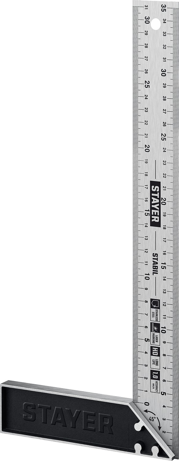 STAYER 350 мм, столярный угольник, Professional (3431-35)