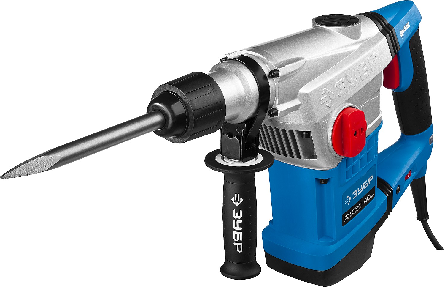 ЗУБР 40 мм, 1250 Вт, АВТ, перфоратор SDS-Max, Профессионал (ЗПМ-40-1250 ЭВК)