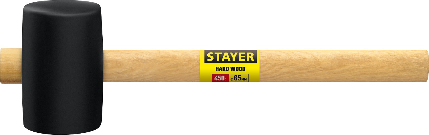STAYER 450 г, чёрная резиновая киянка (20505-65)