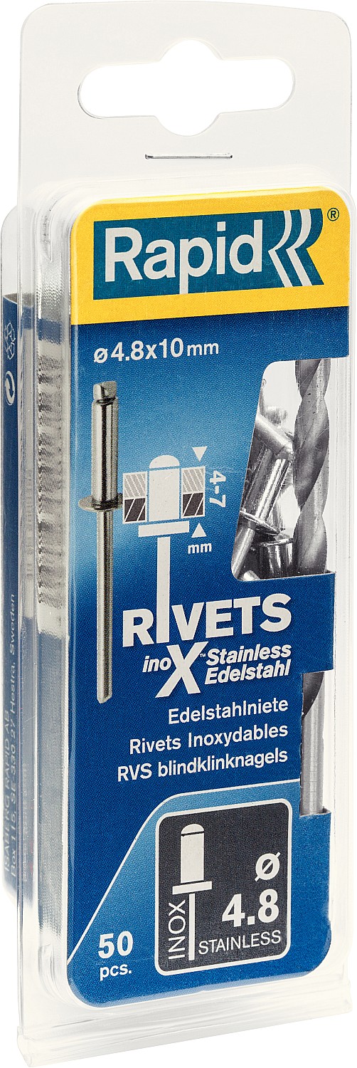 RAPID 4.8 х 10 мм, 50 шт, нержавеющая заклепка (5000396)