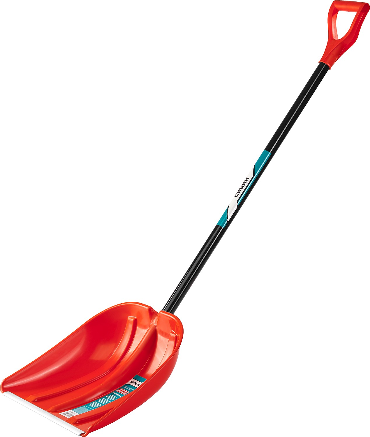 СИБИН ЛПА-410, снеговая лопата, алюминиевый черенок, пластиковый ковш 410мм (421845)