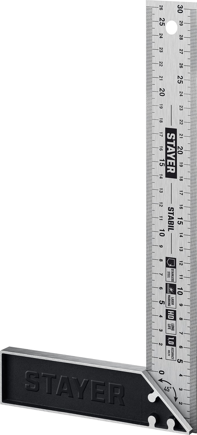 STAYER 300 мм, столярный угольник, Professional (3431-30)