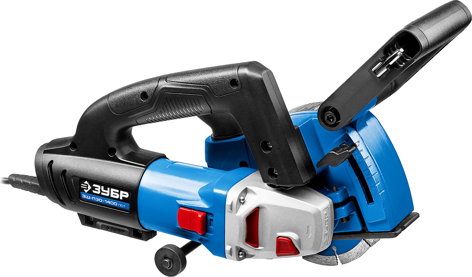 ЗУБР d 125 мм, 1400 Вт, 30 мм, штроборез (бороздодел), Профессионал (ЗШ-П30-1400 ПСТ)
