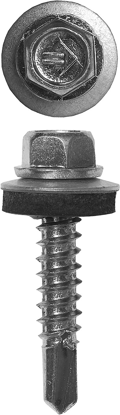 ЗУБР СКМ, 75 х 5.5 мм, цинк, 800 шт (8 кг.), кровельный саморез, Профессионал (4-300310-55-075)