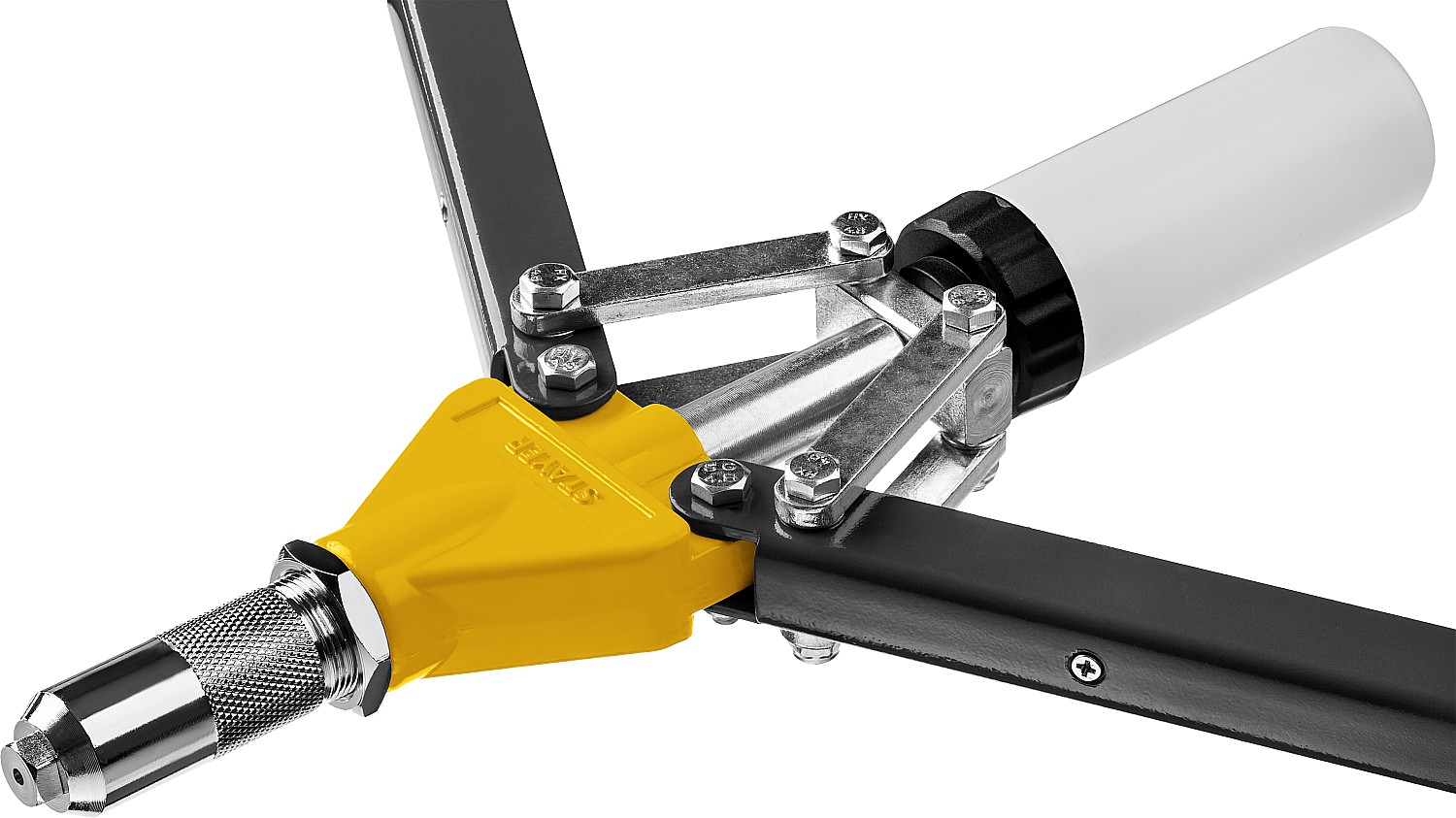 STAYER HERCULES-64, 3.2 - 6.4 мм, 530 мм, усиленный двуручный заклепочник, Professional (3106)