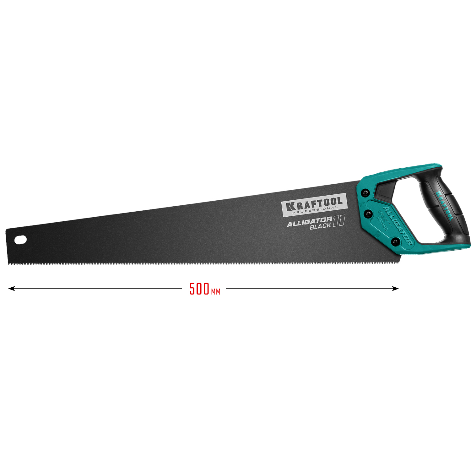 KRAFTOOL Alligator Black 11, 550 мм, ножовка для точного реза (15205-55)