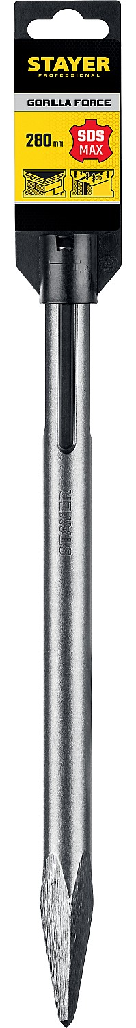 STAYER Gorilla Force, 280 мм, SDS-max, пикообразное зубило, Professional (29391-00-280)