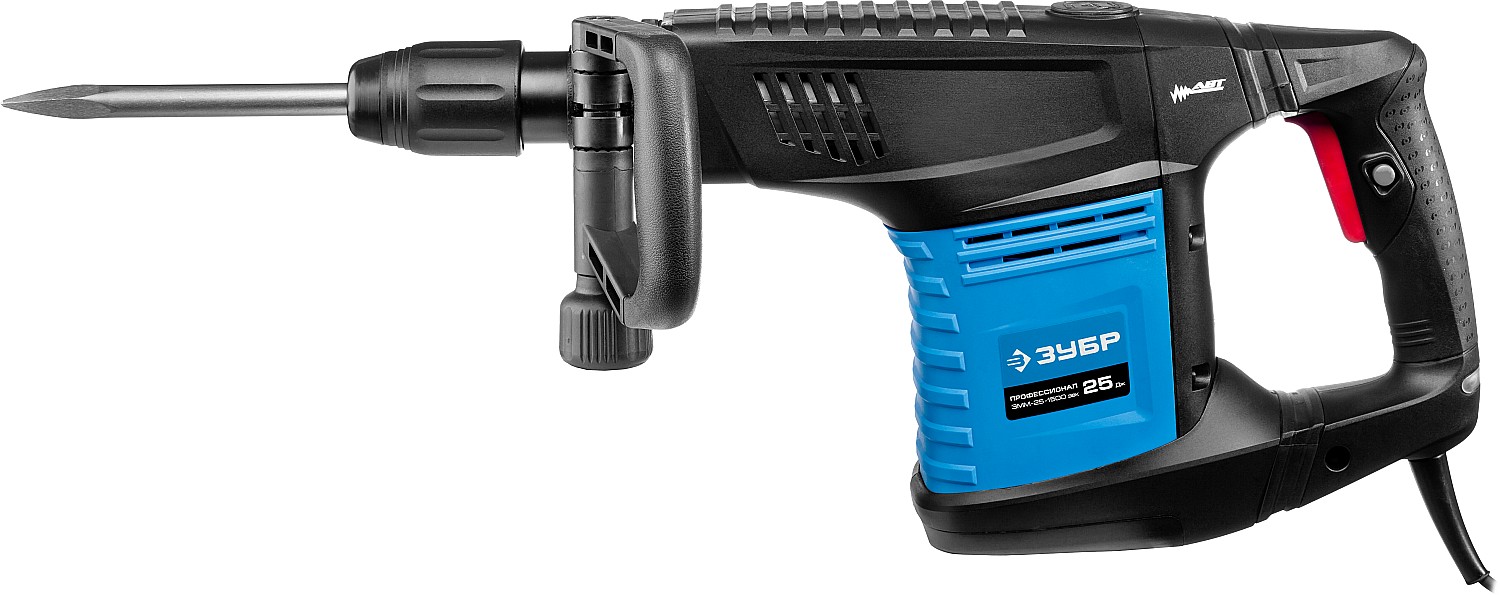 ЗУБР 25 Дж, 1500 Вт, АВТ, отбойный молоток SDS-Max, Профессионал (ЗММ-25-1500 ЭВК)