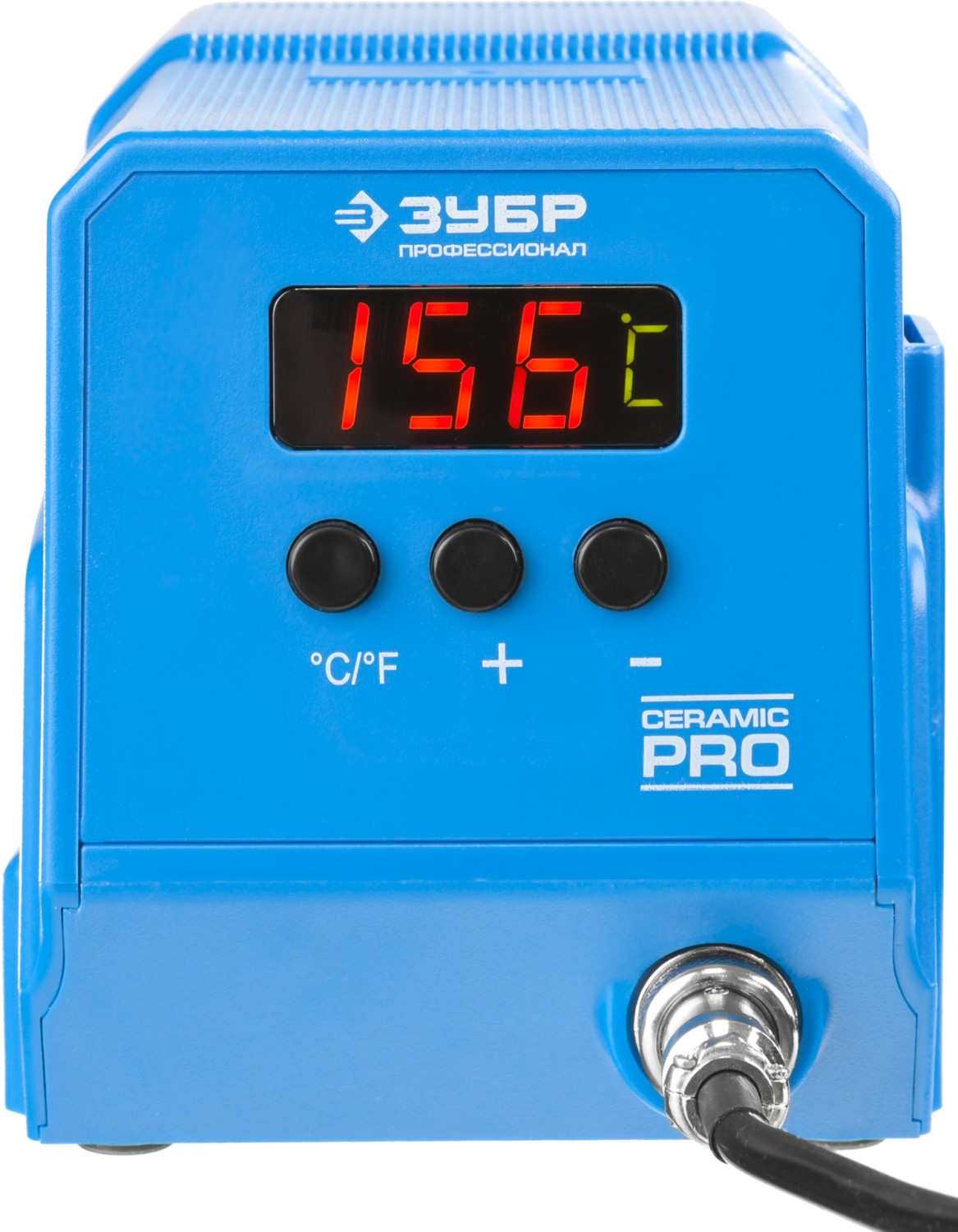 ЗУБР ПСН-60, 60 Вт, 50 - 480°C, керамический нагреватель, низкотемпературная паяльная станция цифровая, Профессионал (55336)